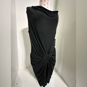 🆕 NY&C New York and Company Black sleeveless draped dress XL